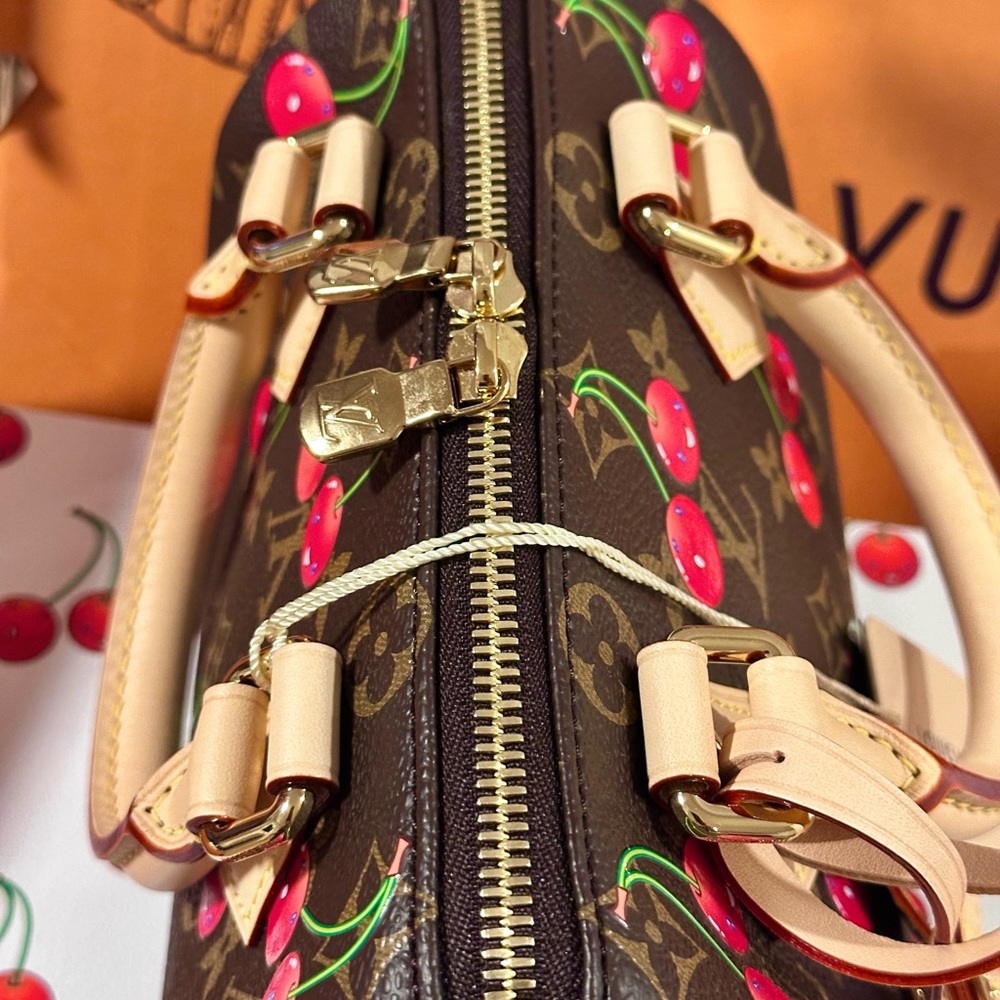 🆕💖 Louis Vuitton LV X TM Murakami Cherry Cerises Speedy 20 - Picture 14 of 17